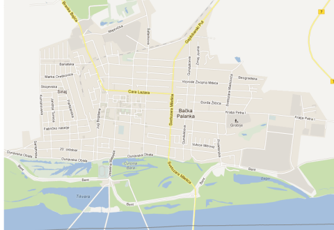 Map of Backa Palanka